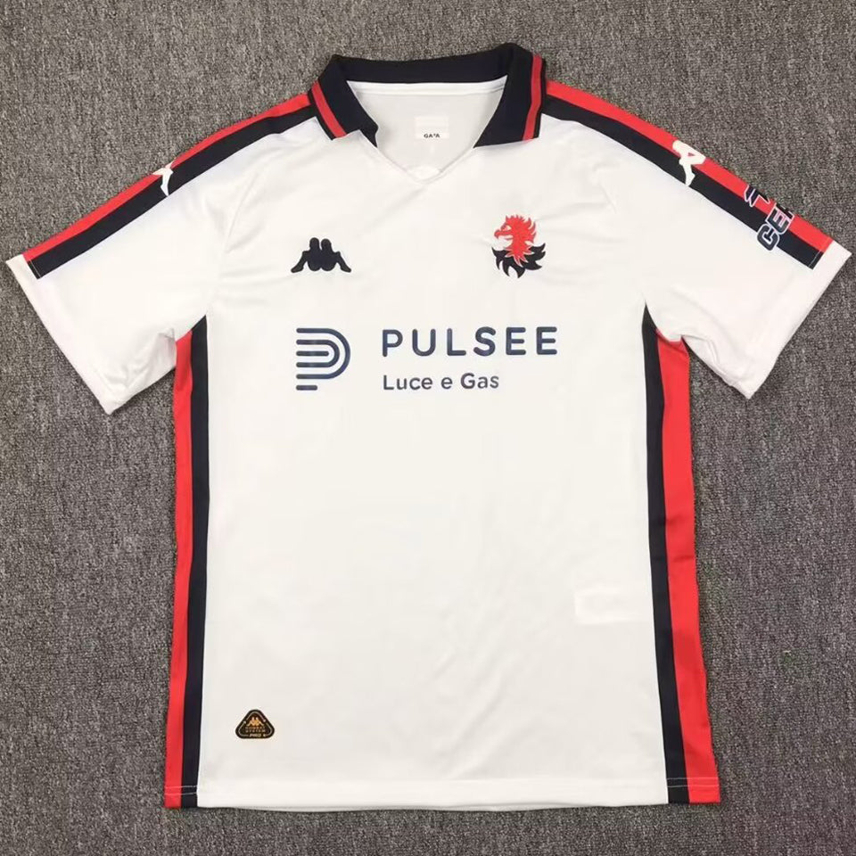 Jersey 2024/25 Genoa Visitante Manga corta Versión Fan