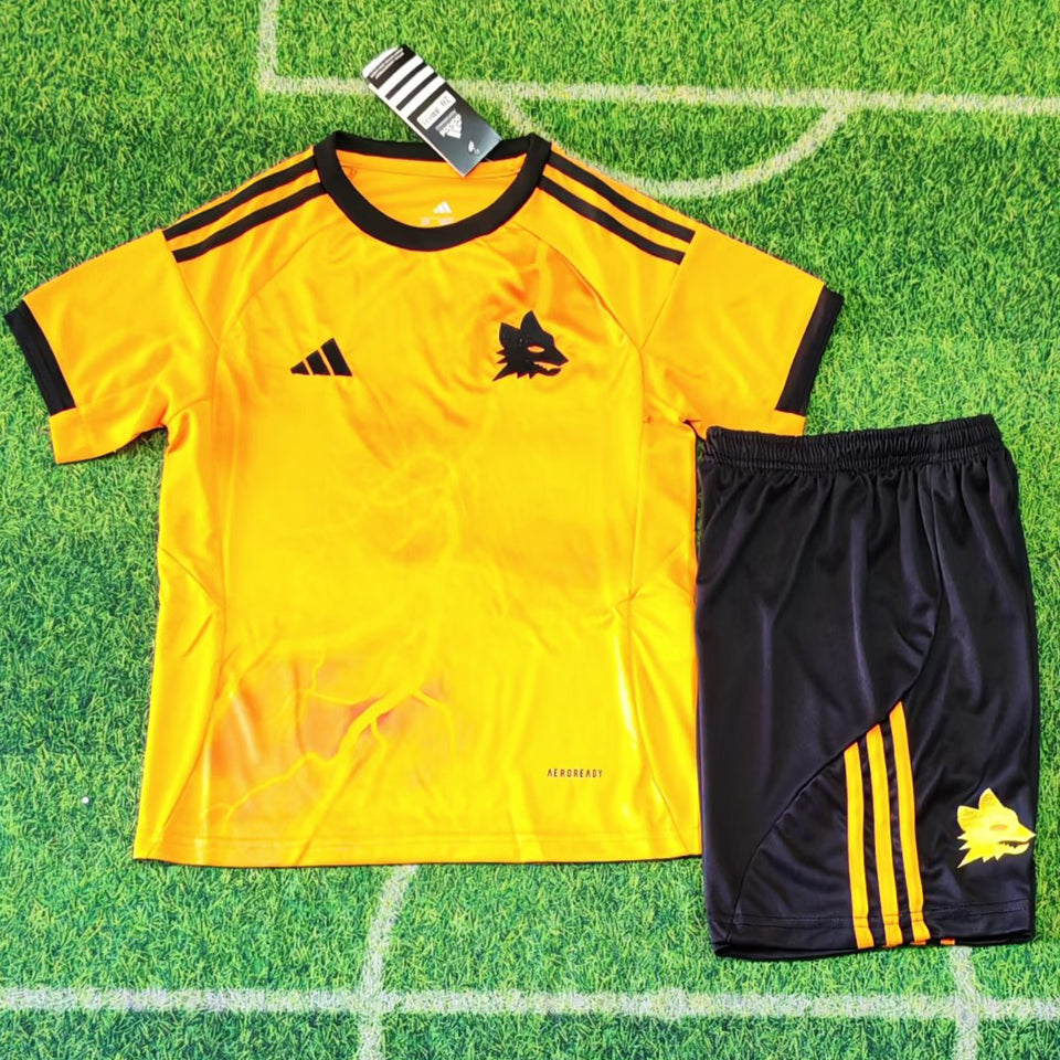 jersey 2025/26 roma visitante manga corta niño