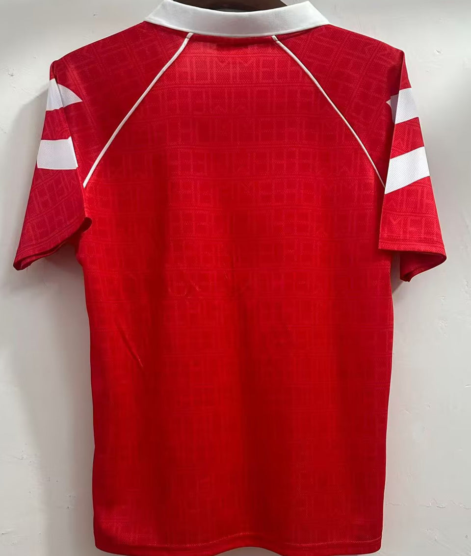 jersey 1990 benfica local manga corta versión fan retro
