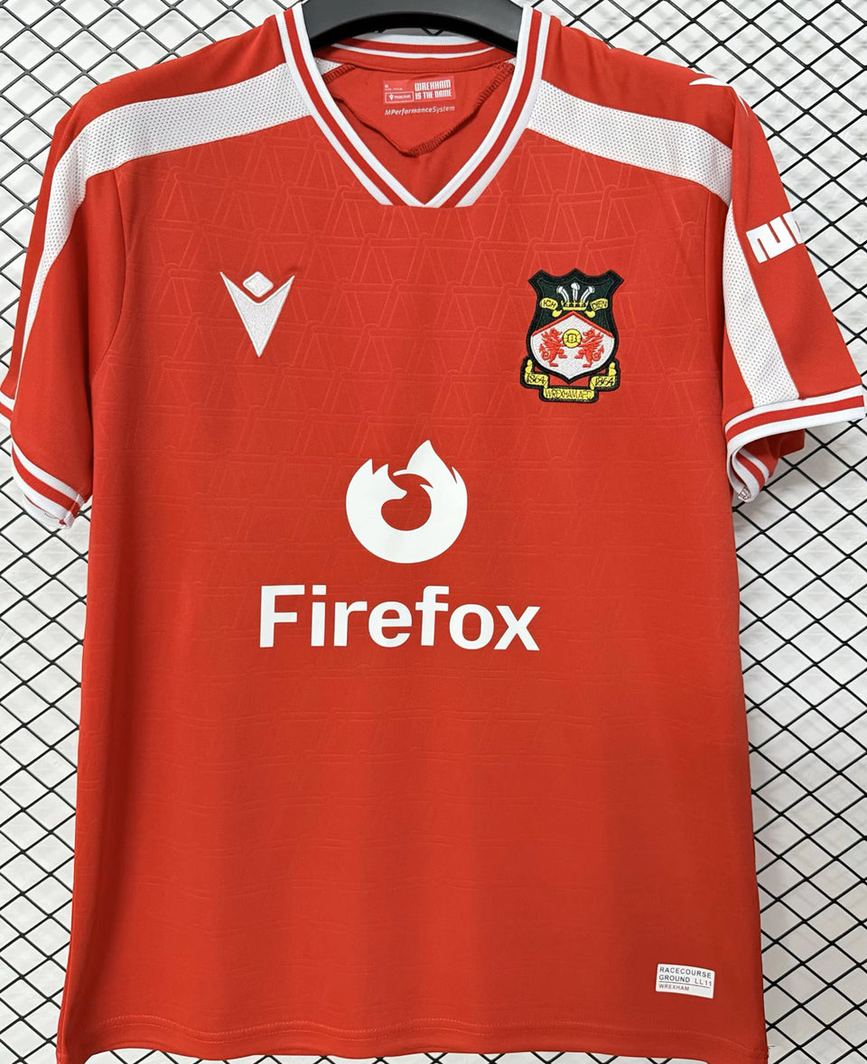 jersey 2026/27 wrexham local manga corta versión fan