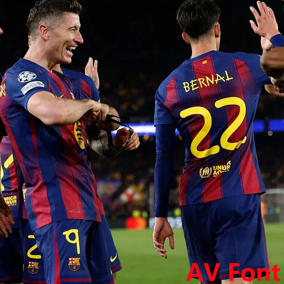 jersey 2025/26 barcelona local manga corta versión fan