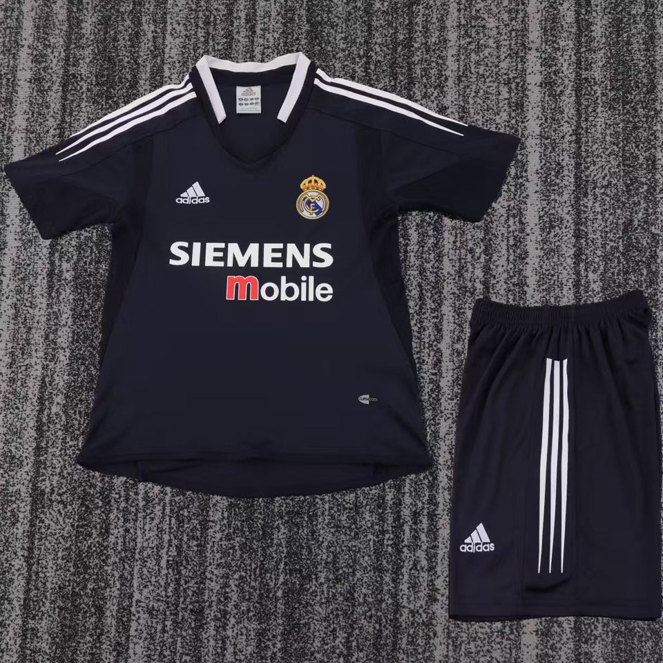 jersey 2004/05 real madrid visitante manga corta niño retro