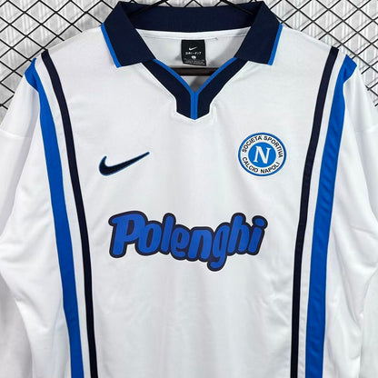 Jersey 1997/1998 Napoli Visitante Manga larga Versión Fan Retro