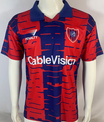 Jersey 1995/96 San Lorenzo Local Manga corta Versión Fan Retro