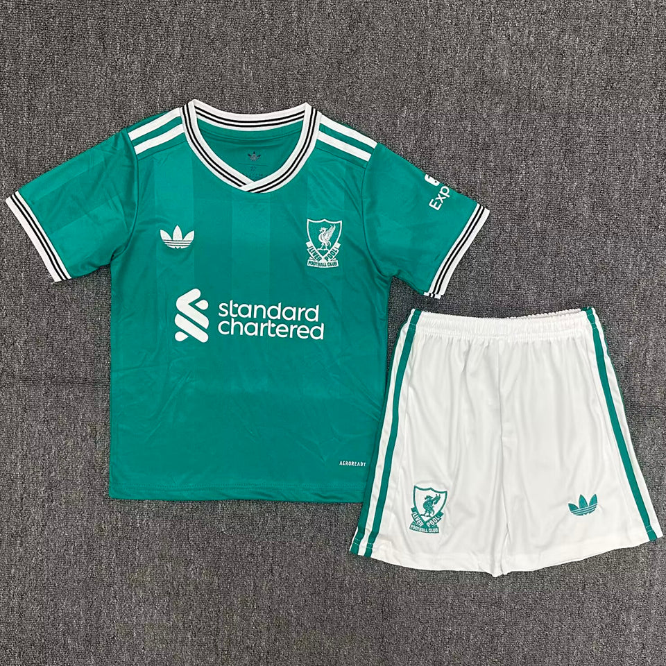 Jersey 2025/26 Liverpool Tercero Manga corta Niño