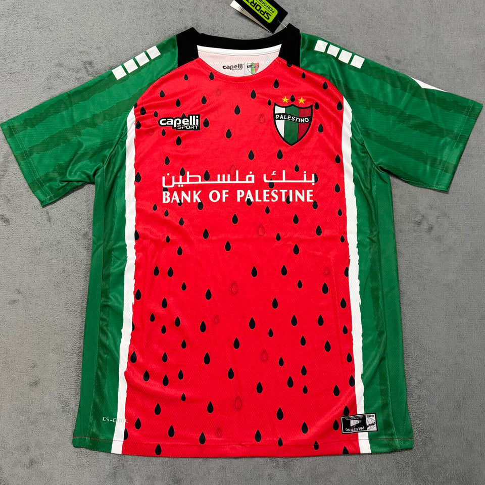 jersey 2025 palestino especial manga corta versión fan