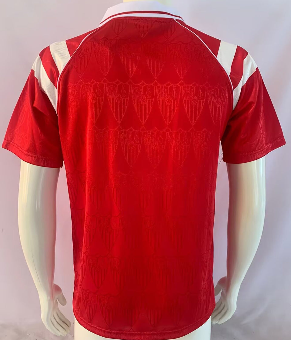 jersey 1992/93 sevilla fc visitante manga corta versión fan retro