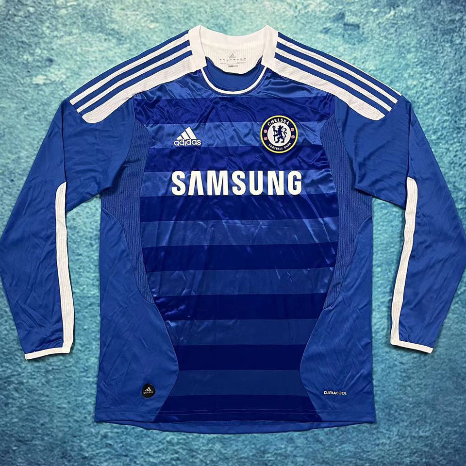 Jersey 2011/12 Chelsea Local Manga larga Versión Fan Retro