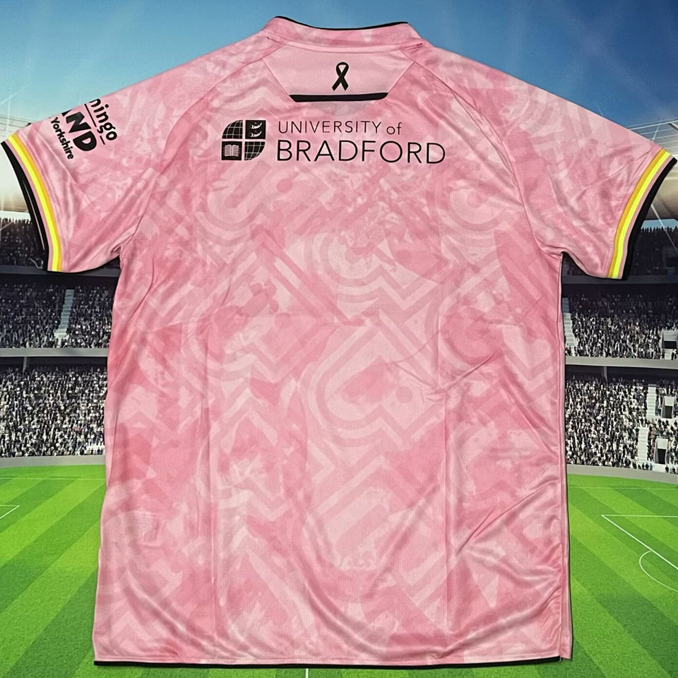 Jersey 2025/26 Bradford Pink Especial Manga corta Versión Fan