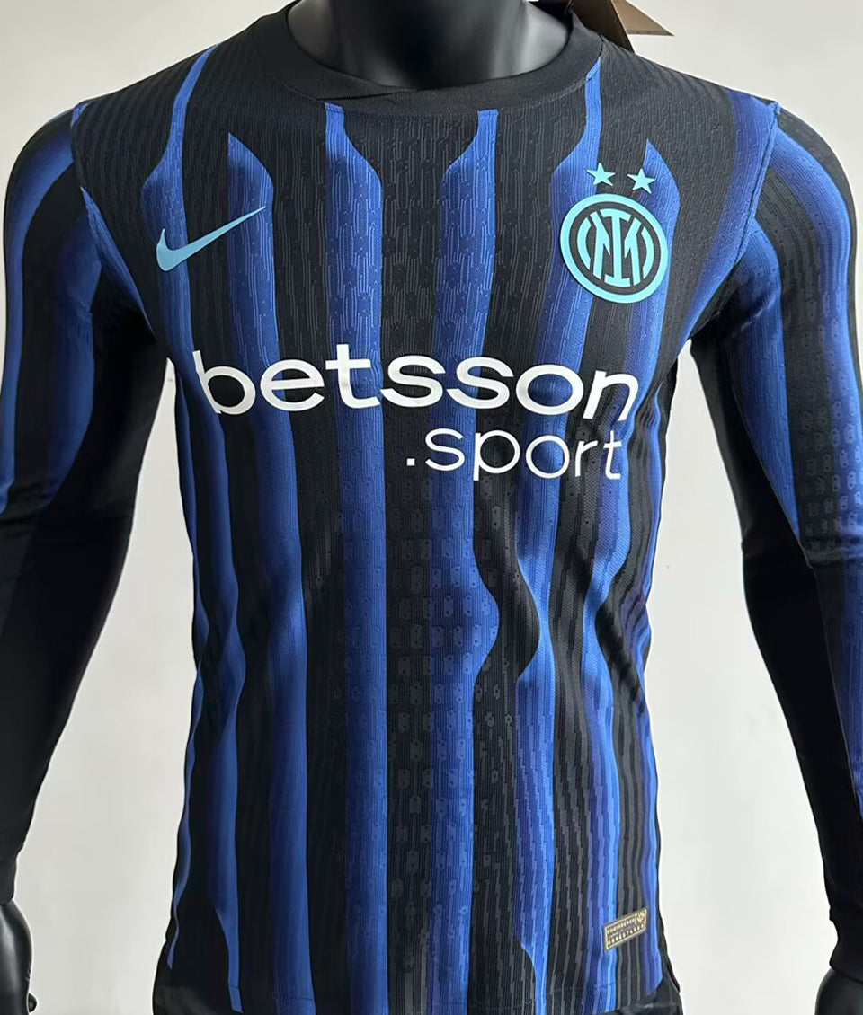 Jersey 2025/26 Inter Milan Local Manga larga Versión Jugador