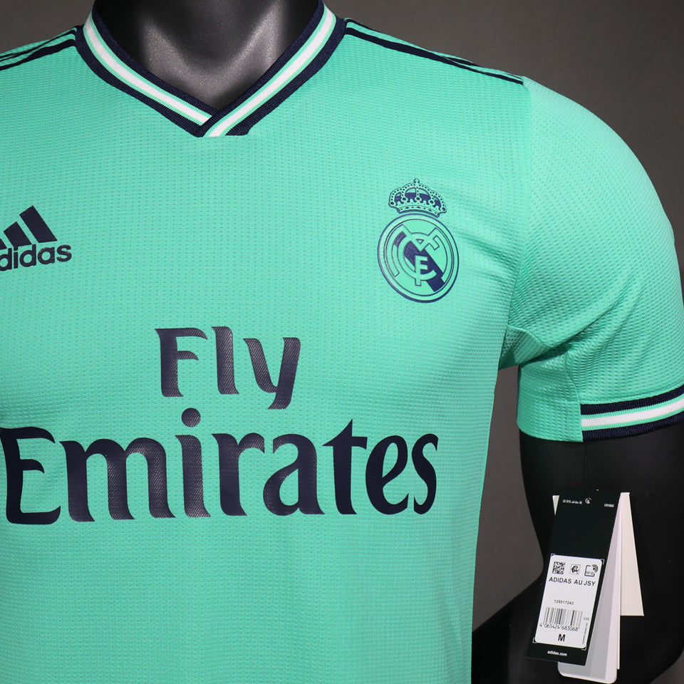jersey 2019/20 real madrid tercero manga corta versión jugador retro