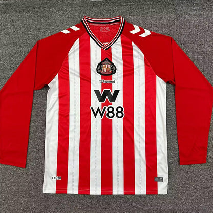 Jersey 2025/26 Sunderland Local Manga larga Versión Fan