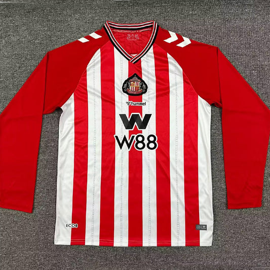 Jersey 2025/26 Sunderland Local Manga larga Versión Fan